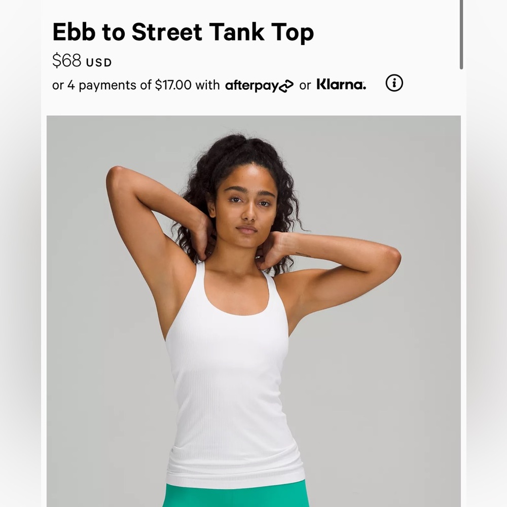 Ebb To Street tank top (hemmed to be short)